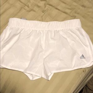 Adidas white shorts